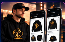 Beispiel eines Design- und Merch-Shops